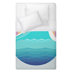 Tsunami Tidal Wave Wave Minimalist Ocean Sea Duvet Cover (single Size) by Wegoenart