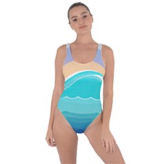 Tsunami Tidal Wave Wave Minimalist Ocean Sea Bring Sexy Back Swimsuit by Wegoenart