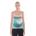 Tidal Wave Ocean Sea Tsunami Wave Minimalist Spaghetti Strap Top View1