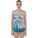 Tidal Wave Ocean Sea Tsunami Wave Minimalist Babydoll Tankini Set View1