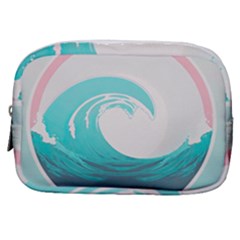 Tidal Wave Ocean Sea Tsunami Wave Minimalist Make Up Pouch (small) by Wegoenart