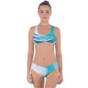 Tsunami Tidal Wave Wave Minimalist Ocean Sea 2 Criss Cross Bikini Set View1