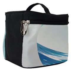 Tsunami Tidal Wave Wave Minimalist Ocean Sea 2 Make Up Travel Bag (small) by Wegoenart