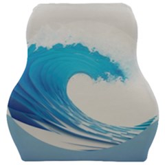 Wave Tsunami Tidal Wave Ocean Sea Water Car Seat Velour Cushion  by Wegoenart