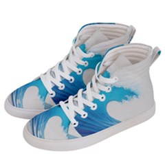 Wave Tsunami Tidal Wave Ocean Sea Water Men s Hi-top Skate Sneakers by Wegoenart