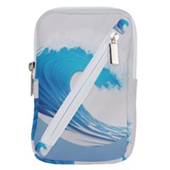 Wave Tsunami Tidal Wave Ocean Sea Water Belt Pouch Bag (small) by Wegoenart