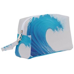 Wave Tsunami Tidal Wave Ocean Sea Water Wristlet Pouch Bag (large) by Wegoenart