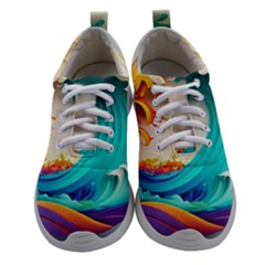 Tsunami Tidal Wave Wave Minimalist Ocean Sea 3 Women Athletic Shoes by Wegoenart