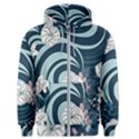 Flowers Pattern Floral Ocean Abstract Digital Art Men s Zipper Hoodie View1