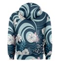 Flowers Pattern Floral Ocean Abstract Digital Art Men s Zipper Hoodie View2