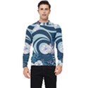 Flowers Pattern Floral Ocean Abstract Digital Art Men s Long Sleeve Rash Guard View1