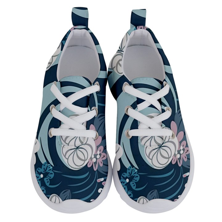 Flowers Pattern Floral Ocean Abstract Digital Art Running Shoes