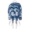 Flowers Pattern Floral Ocean Abstract Digital Art Zip Bottom Backpack View3