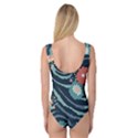 Waves Flowers Pattern Water Floral Minimalist Princess Tank Leotard  View2