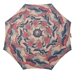 Waves Ocean Sea Water Pattern Rough Seas Straight Umbrellas by Wegoenart