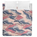 Waves Ocean Sea Water Pattern Rough Seas Duvet Cover Double Side (Queen Size) View1