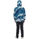 Waves Ocean Sea Pattern Water Tsunami Rough Seas Men s Front Pocket Pullover Windbreaker View2