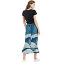 Waves Ocean Sea Pattern Water Tsunami Rough Seas Maxi Fishtail Chiffon Skirt View2