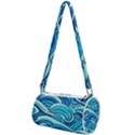 Pattern Ocean Waves Blue Nature Sea Abstract Mini Cylinder Bag View1