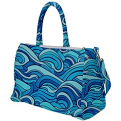 Pattern Ocean Waves Blue Nature Sea Abstract Duffel Travel Bag by Wegoenart