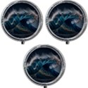 Tsunami Waves Ocean Sea Water Rough Seas Nature Mini Round Pill Box (Pack of 3) View1