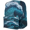 Tsunami Waves Ocean Sea Water Rough Seas Blue Giant Full Print Backpack View4