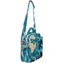 Waves Ocean Sea Abstract Whimsical Abstract Art 5 Crossbody Day Bag View2