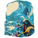 Waves Ocean Sea Abstract Whimsical Abstract Art 5 Giant Full Print Backpack View4