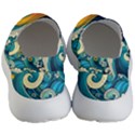 Waves Ocean Sea Abstract Whimsical Abstract Art 3 Men s Lightweight Slip Ons View4