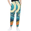 Waves Ocean Sea Abstract Whimsical Abstract Art 3 Women s Tapered Pants View1