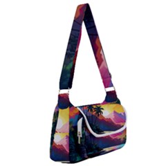 Ai Generated Tropical Island Sunset Landscape Multipack Bag