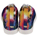 Ai Generated Tropical Island Sunset Landscape Men s Mid-Top Canvas Sneakers View4