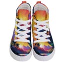 Ai Generated Tropical Island Sunset Landscape Kids  Hi-Top Skate Sneakers View1