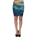 Confetti Ocean Themed Tropical Background Wallpaper Bodycon Skirt View1