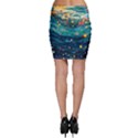 Confetti Ocean Themed Tropical Background Wallpaper Bodycon Skirt View2