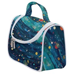 Confetti Ocean Themed Tropical Background Wallpaper Satchel Handbag by Wegoenart