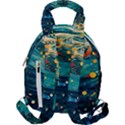 Confetti Ocean Themed Tropical Background Wallpaper Travel Backpacks View2