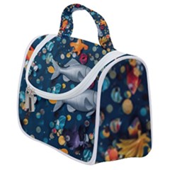 Confetti Ocean Themed Tropical Background Wallpaper 2 Satchel Handbag by Wegoenart