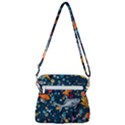 Confetti Ocean Themed Tropical Background Wallpaper 2 Zipper Messenger Bag View3