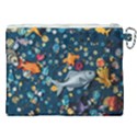 Confetti Ocean Themed Tropical Background Wallpaper 2 Canvas Cosmetic Bag (XXL) View2