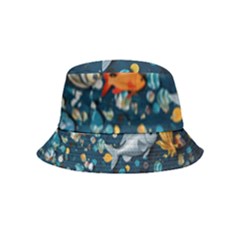 Confetti Ocean Themed Tropical Background Wallpaper 2 Bucket Hat (kids)