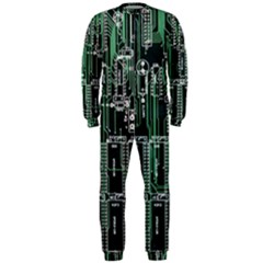 Printed Circuit Board Circuits Onepiece Jumpsuit (men) by Celenk