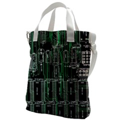 Printed Circuit Board Circuits Canvas Messenger Bag by Celenk