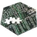 Printed Circuit Board Circuits Wooden Puzzle Hexagon View3