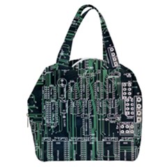 Printed Circuit Board Circuits Boxy Hand Bag by Celenk