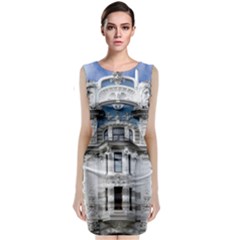 Squad Latvia Architecture Classic Sleeveless Midi Dress by Celenk