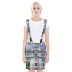 Squad Latvia Architecture Braces Suspender Skirt by Celenk