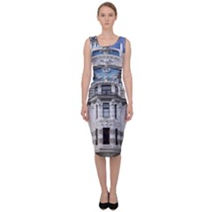 Squad Latvia Architecture Sleeveless Pencil Dress by Celenk