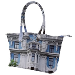 Squad Latvia Architecture Canvas Shoulder Bag by Celenk