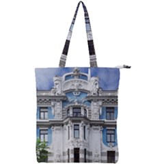 Squad Latvia Architecture Double Zip Up Tote Bag by Celenk